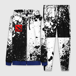 Женский 3D-костюм Дота 2 - белые брызги, цвет: 3D-синий