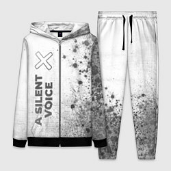 Женский 3D-костюм A Silent Voice - white gradient по-вертикали, цвет: 3D-черный