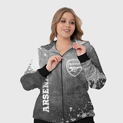 Женский 3D-костюм Arsenal - grey gradient вертикально, цвет: 3D-черный — фото 2