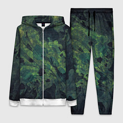 Женский 3D-костюм Абстракция - green camouflage background, цвет: 3D-белый