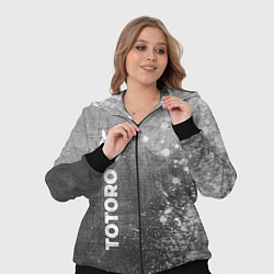 Женский 3D-костюм Totoro - grey gradient по-вертикали, цвет: 3D-черный — фото 2