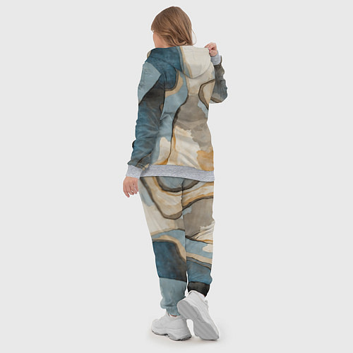 Женский костюм Абстракция с песком и водой / 3D-Меланж – фото 5