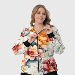 Женский 3D-костюм Паттерн с переплетением цветов, цвет: 3D-черный — фото 2