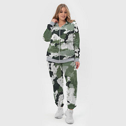 Женский 3D-костюм Зеленый фактурный камуфляж, цвет: 3D-меланж — фото 2