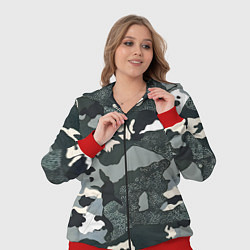 Женский 3D-костюм Темно зеленый камуфляж, цвет: 3D-красный — фото 2