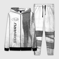 Женский 3D-костюм Subaru - white gradient по-вертикали, цвет: 3D-черный