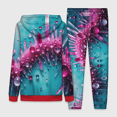 Женский костюм Розовые кристаллы / 3D-Красный – фото 2