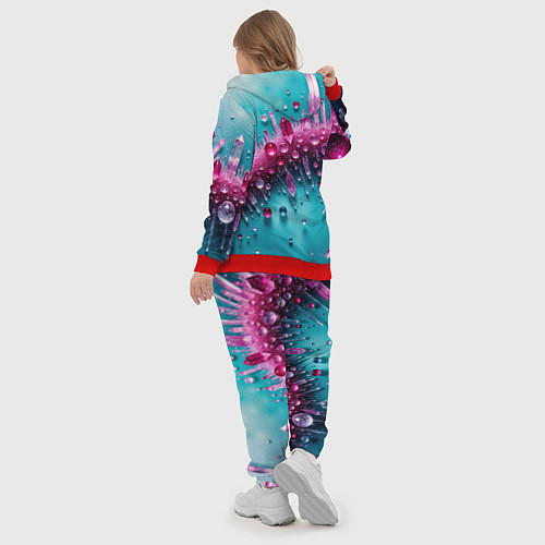 Женский костюм Розовые кристаллы / 3D-Красный – фото 5