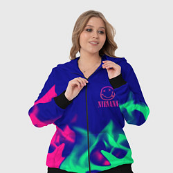 Женский 3D-костюм Nirvana fire neon, цвет: 3D-черный — фото 2