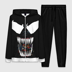 Женский 3D-костюм Веном жрет, цвет: 3D-белый