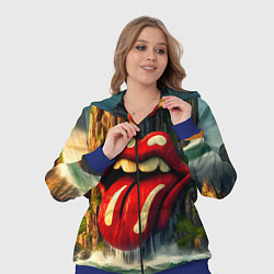 Женский 3D-костюм Rolling Stones - sea rocks, цвет: 3D-синий — фото 2