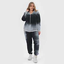 Женский 3D-костюм Разводы черной краски, цвет: 3D-меланж — фото 2