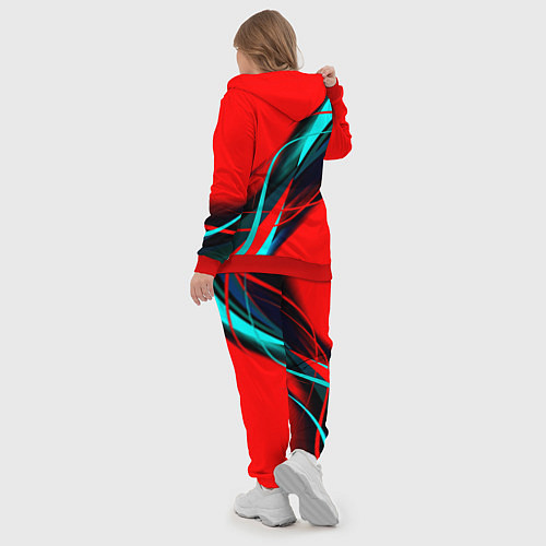 Женский костюм Rainbow six геометрия полосы / 3D-Красный – фото 5