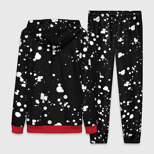 Женский костюм Doom белые краски всплеск / 3D-Красный – фото 2