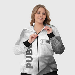 Женский 3D-костюм PUBG - white gradient вертикально, цвет: 3D-черный — фото 2