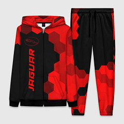 Женский 3D-костюм Jaguar - red gradient по-вертикали, цвет: 3D-черный