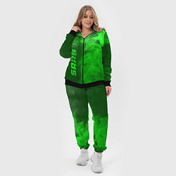 Женский 3D-костюм Saab - green gradient по-вертикали, цвет: 3D-черный — фото 2