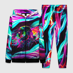 Женский 3D-костюм Космический неон, цвет: 3D-черный