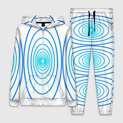 Женский 3D-костюм Овалы с свечением, цвет: 3D-белый