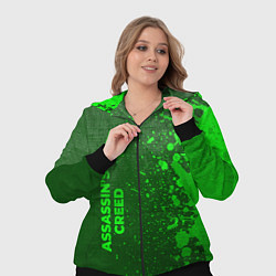 Женский 3D-костюм Assassins Creed - green gradient по-вертикали, цвет: 3D-черный — фото 2