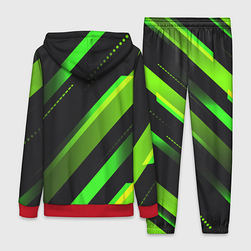 Женский костюм Color black green / 3D-Красный – фото 2