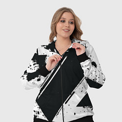 Женский 3D-костюм Color black white, цвет: 3D-черный — фото 2