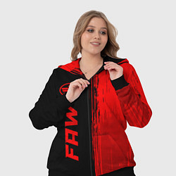 Женский 3D-костюм FAW - red gradient по-вертикали, цвет: 3D-черный — фото 2