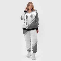 Женский 3D-костюм Real Madrid - white gradient вертикально, цвет: 3D-черный — фото 2