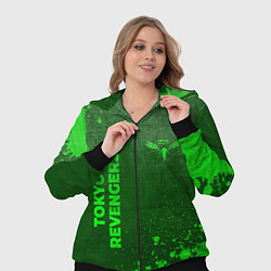 Женский 3D-костюм Tokyo Revengers - green gradient вертикально, цвет: 3D-черный — фото 2