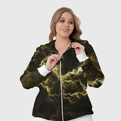 Женский 3D-костюм Lightning yellow, цвет: 3D-белый — фото 2