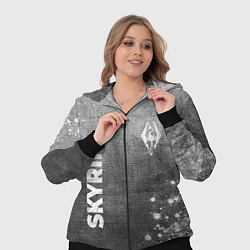 Женский 3D-костюм Skyrim - grey gradient вертикально, цвет: 3D-черный — фото 2