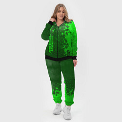 Женский 3D-костюм JoJo Bizarre Adventure - green gradient по-вертика, цвет: 3D-черный — фото 2