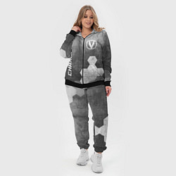 Женский 3D-костюм Changan - grey gradient вертикально, цвет: 3D-черный — фото 2
