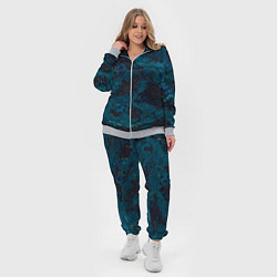 Женский 3D-костюм Черно-синий бетон, цвет: 3D-меланж — фото 2