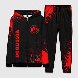 Женский 3D-костюм Borussia - red gradient вертикально, цвет: 3D-черный