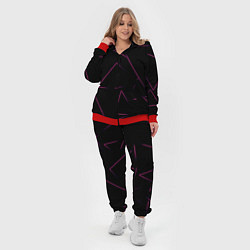 Женский 3D-костюм Color pink line, цвет: 3D-красный — фото 2
