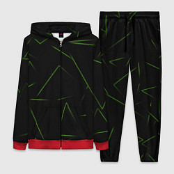 Женский 3D-костюм Color green line, цвет: 3D-красный