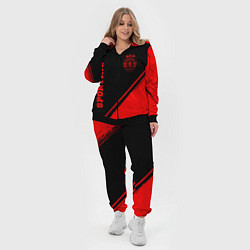 Женский 3D-костюм Sporting - red gradient вертикально, цвет: 3D-черный — фото 2