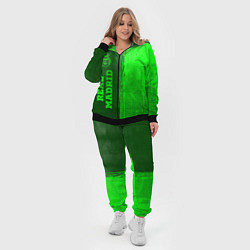 Женский 3D-костюм Real Madrid - green gradient по-вертикали, цвет: 3D-черный — фото 2