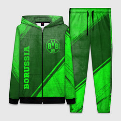 Женский 3D-костюм Borussia - green gradient вертикально, цвет: 3D-черный