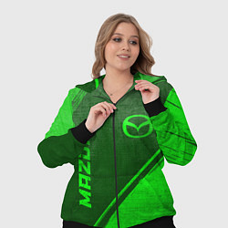 Женский 3D-костюм Mazda - green gradient вертикально, цвет: 3D-черный — фото 2