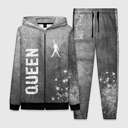 Женский 3D-костюм Queen - grey gradient вертикально, цвет: 3D-черный