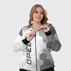 Женский 3D-костюм Opel - white gradient по-вертикали, цвет: 3D-черный — фото 2