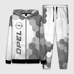 Женский 3D-костюм Opel - white gradient по-вертикали, цвет: 3D-черный