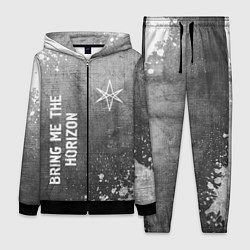 Женский 3D-костюм Bring Me the Horizon - grey gradient вертикально, цвет: 3D-черный