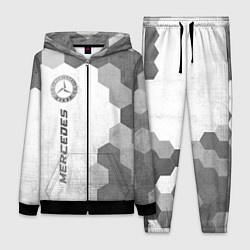 Женский 3D-костюм Mercedes - white gradient по-вертикали, цвет: 3D-черный