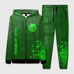 Женский 3D-костюм Gears of War - green gradient вертикально, цвет: 3D-черный
