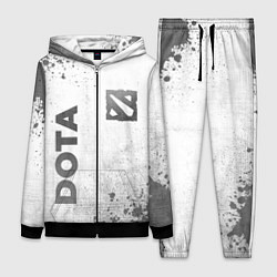 Женский 3D-костюм Dota - white gradient вертикально, цвет: 3D-черный