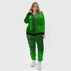 Женский 3D-костюм The Offspring - green gradient по-вертикали, цвет: 3D-черный — фото 2