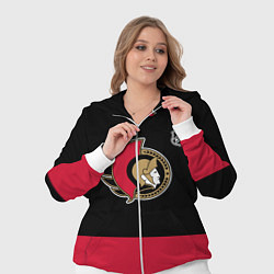 Женский 3D-костюм Оттава Сенаторз хоккей, цвет: 3D-белый — фото 2